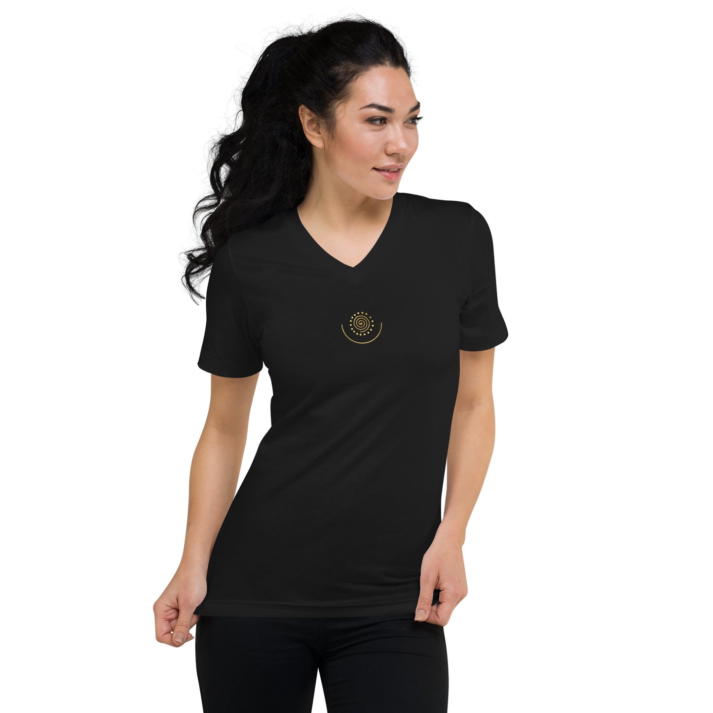 Unisex V-Neck Heart Chakra Tee