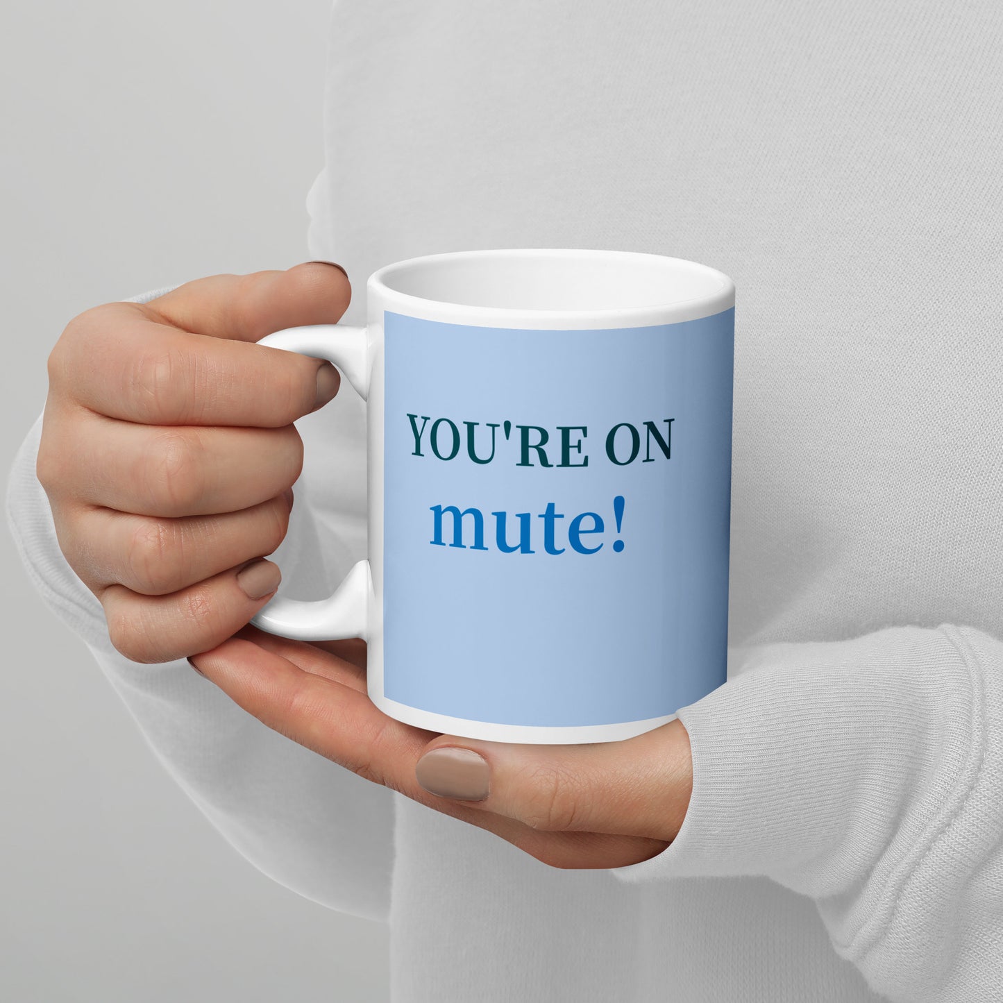 You're On Mute! Blue Mug