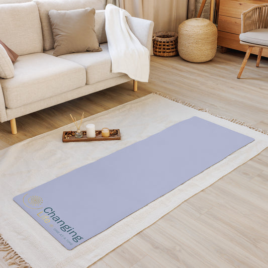 Changing Life purple yoga mat