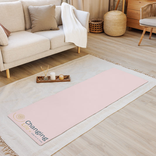 Changing Life pink yoga mat