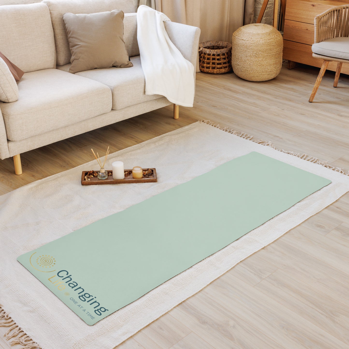 Changing Life green yoga mat